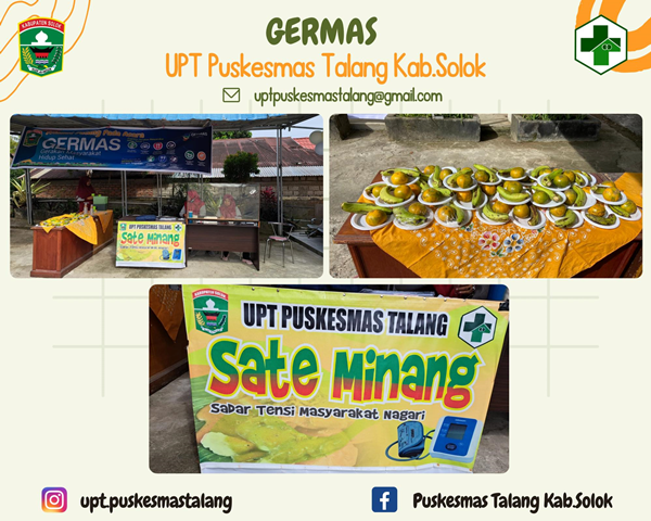 Gerakan Masyarakat Hidup Sehat (Germas) di Puskesmas Talang