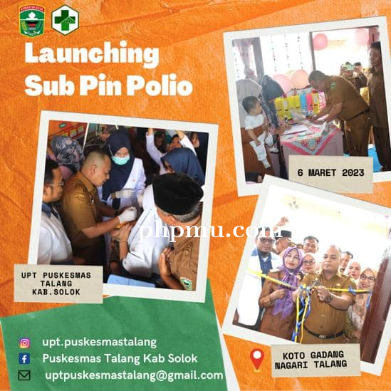 Launching Crash Program Polio di Koto Gadang  Talang