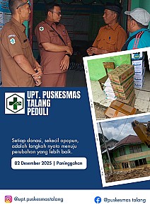 UPT Puskesmas Talang Kabupaten Solok Peduli Bencana - foto 2